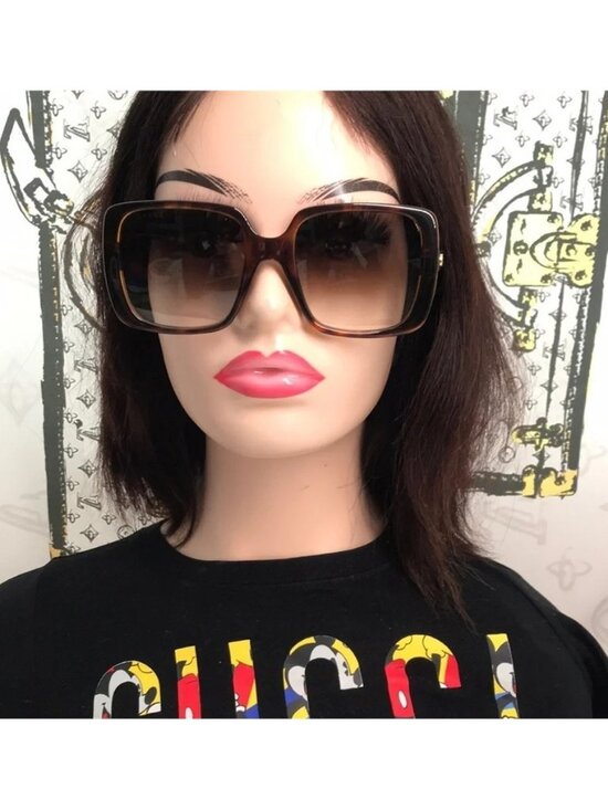 New Authentic Gucci Sunglasses GG0632S 002 Havana/Brown Gradient 56-20-145mm main image 7